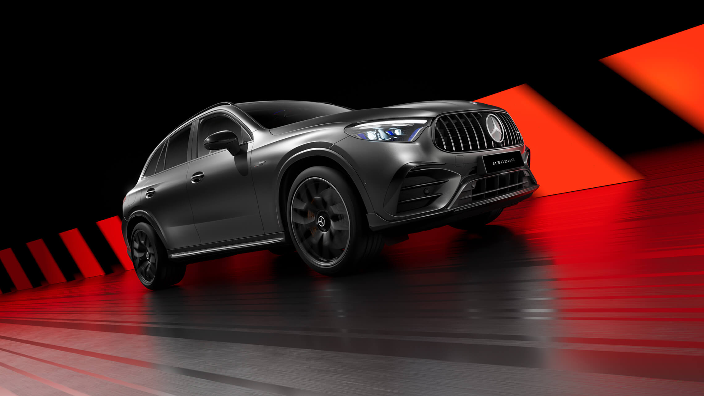 Mercedes AMG GLC 63 S E PERFROMANCE Frontansicht - Merbag