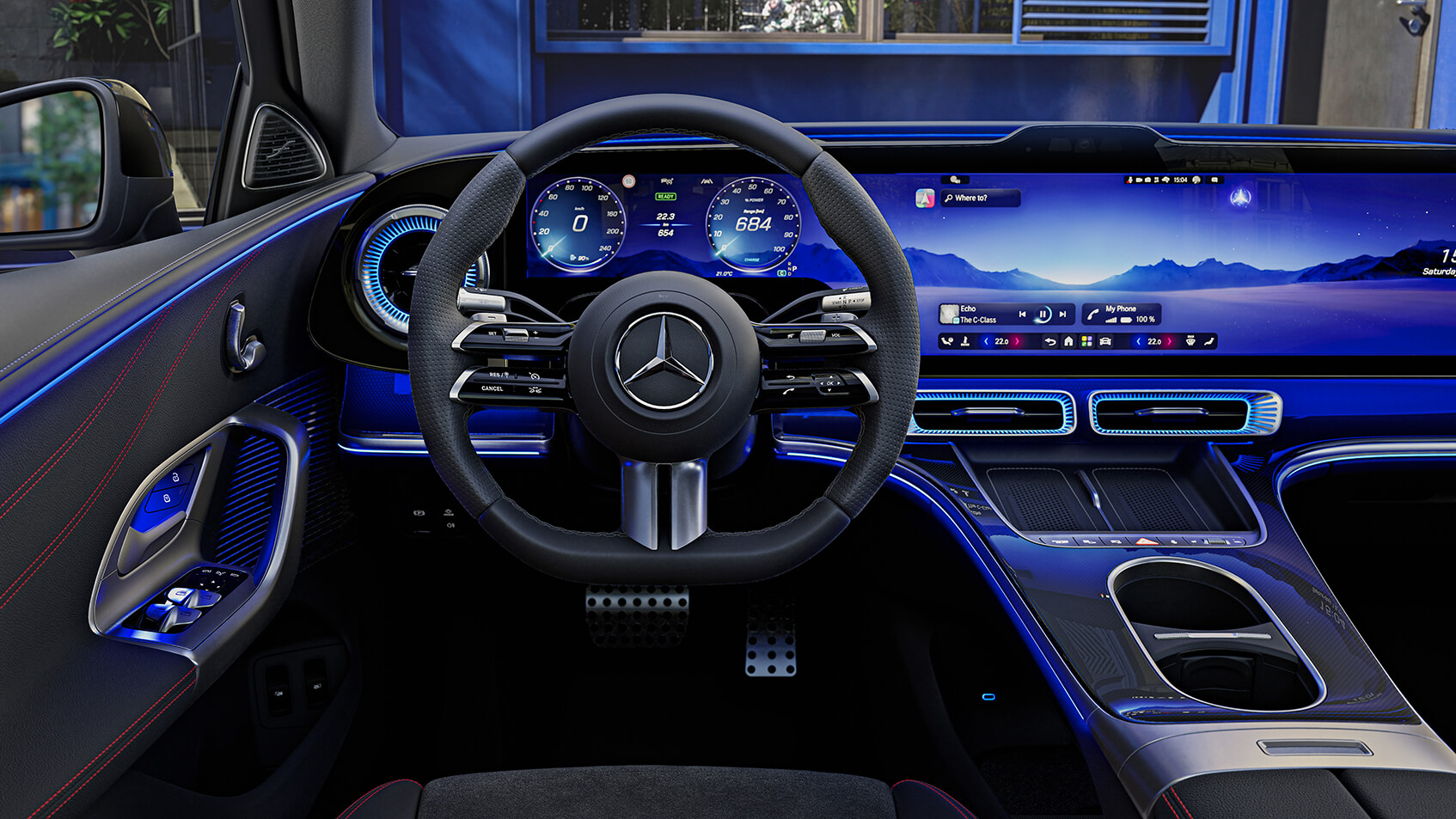 Mercedes Benz C Klasse Limousine Elektrisch Neue MB.OS