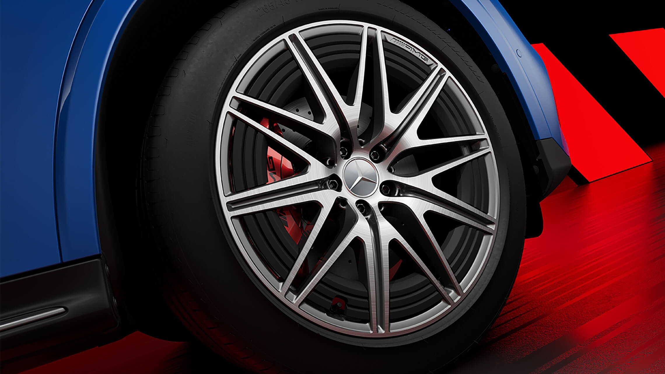 Mercedes-AMG GLC 43 AMG Leichtmetallrad mit roten Bremssätteln - Merbag