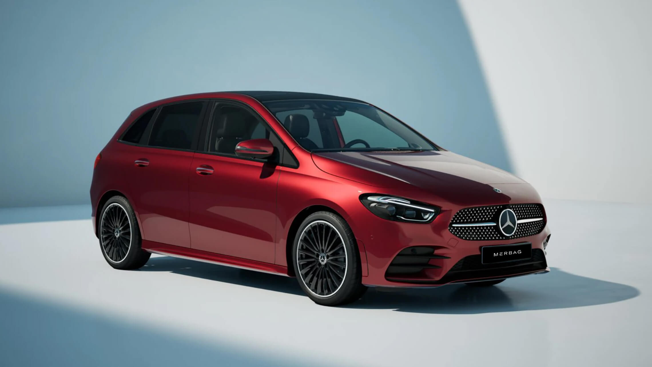 Mercedes-Benz B-Klasse Sports Tourer Kühlergrillverkleidung mit Mercedes-Benz Pattern - Merbag