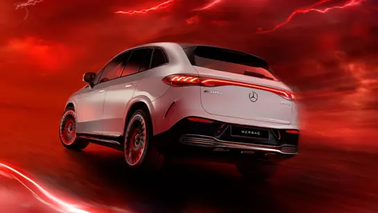 Mercedes-AMG EQE SUV 53 AMG in der Heckansicht - Merbag Mercedes-AMG EQE SUV 53 AMG in der Heckansicht - Merbag