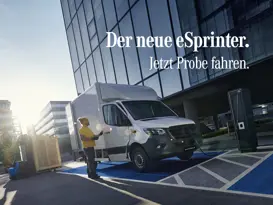 Der neue eSprinter. Espinter Probefahrt De